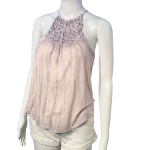 AEO Macrame High Neck Tank Top NWOT - Picture 4 of 10